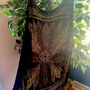 Skinny Minnie Sleeveless Top, Size 3X